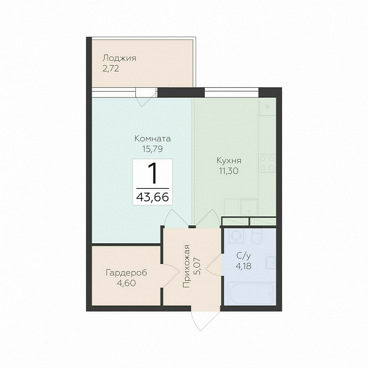 Помещение 0000037643 (Финский квартал; Юкковское поселение, Всеволожский район) планировка