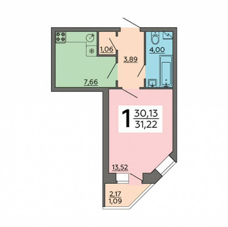 Помещение 0000022588 (Авиатор 2; ) планировка