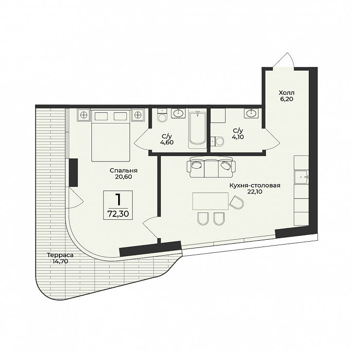 Помещение 0000050600 (Нега) планировка