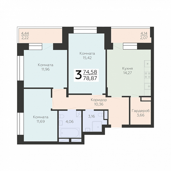 Помещение 0000029462 (Зарядье; ) планировка