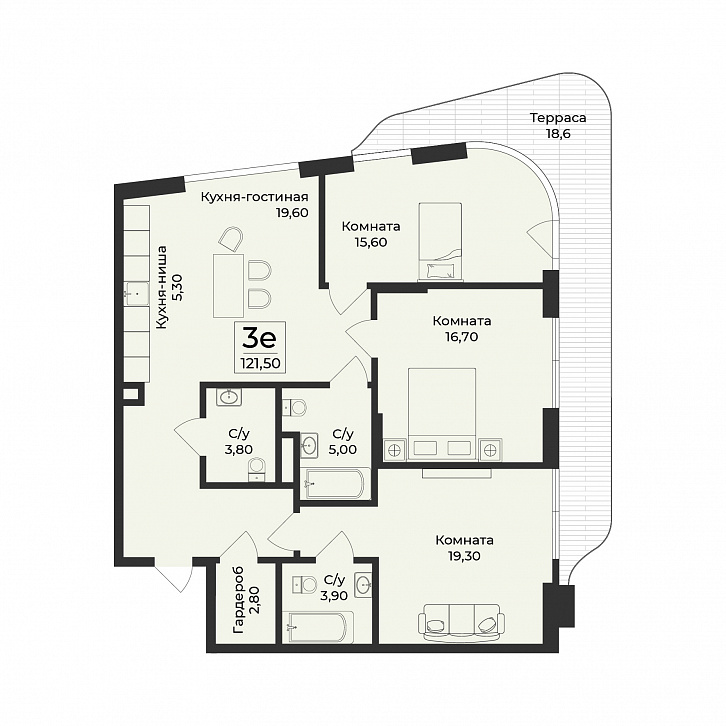 Помещение 0000046825 (Нега) планировка