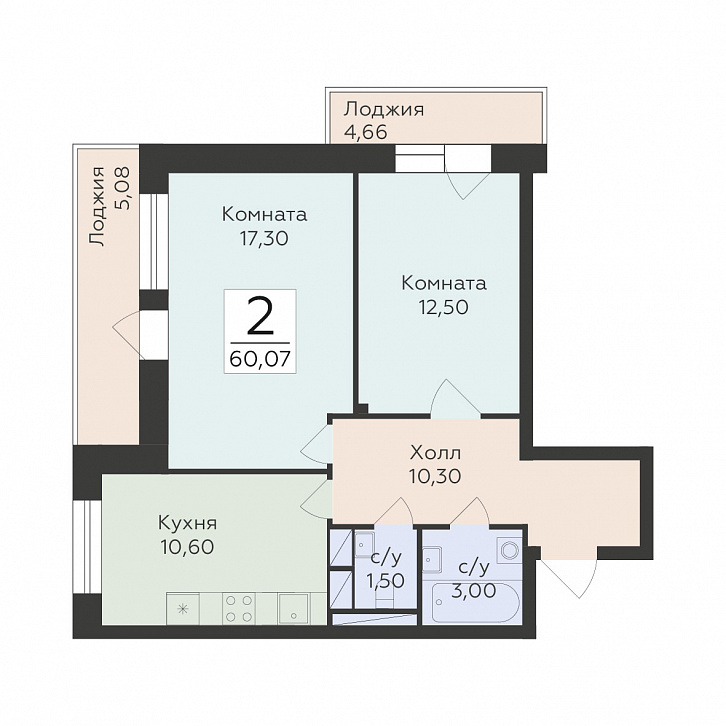 Помещение 0000037132 (Малаховский; ) планировка