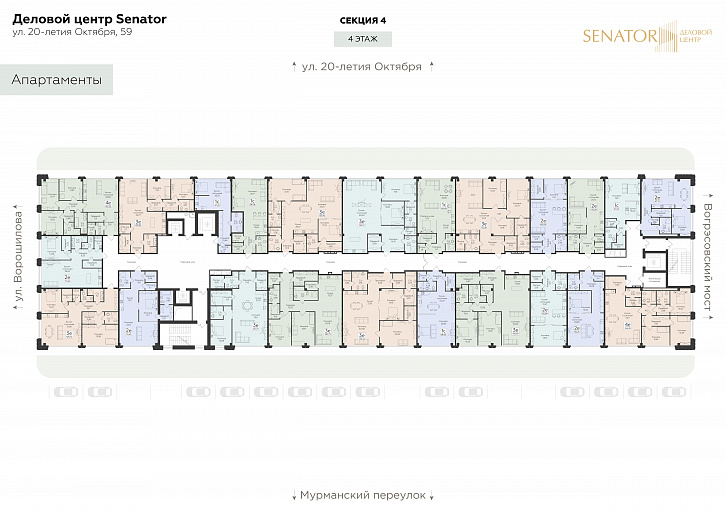 Помещение 0000041225 (Senator; г.Воронеж, ул. 20-летия Октября, 59) план этажа