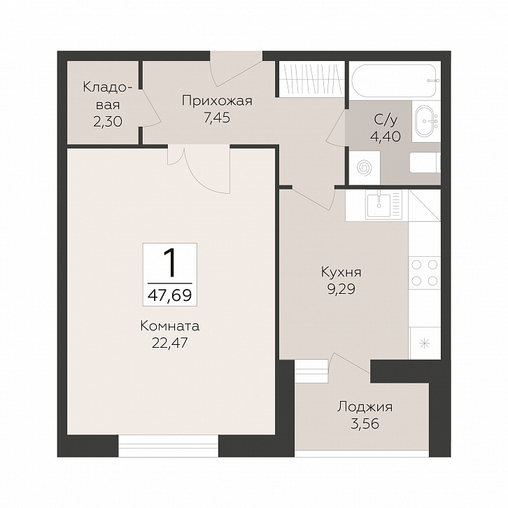 Помещение 0000051387 (Пахра Сити; МО,г. Подольск, б р Красногвардейский, д. 33А, 33Б) планировка