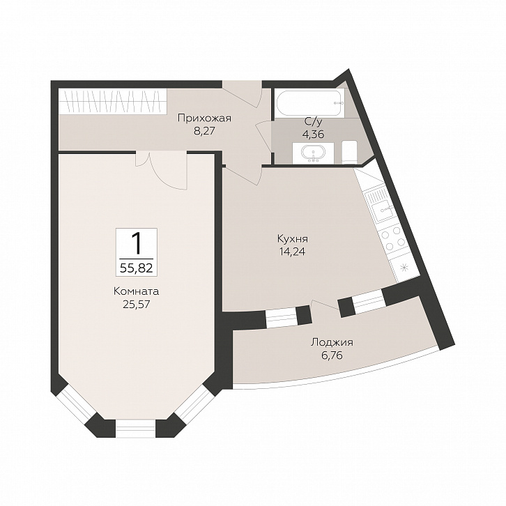 Помещение 0000051793 (Пахра Сити; МО,г. Подольск, б р Красногвардейский, д. 33А, 33Б) планировка