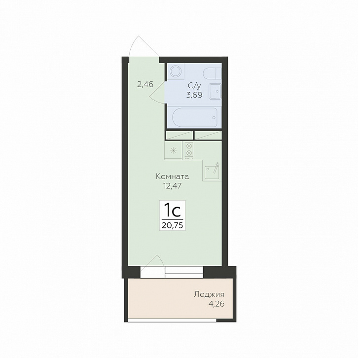 Помещение 0000042874 (Flora; ) планировка